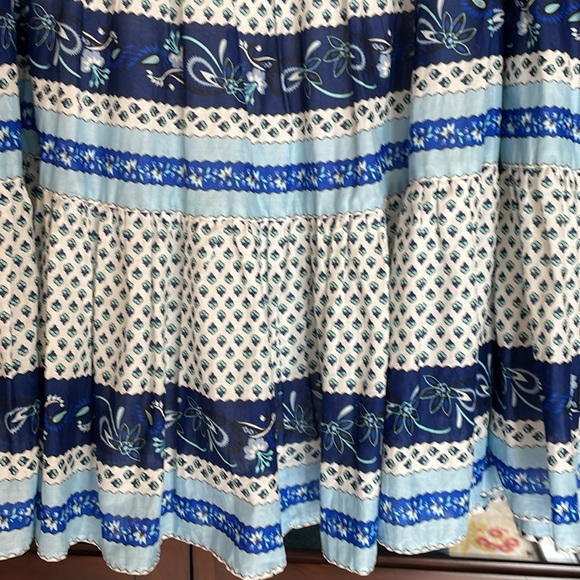 J. Crew Tiered Block Print Maxi Skirt 2X - Picture 5 of 15
